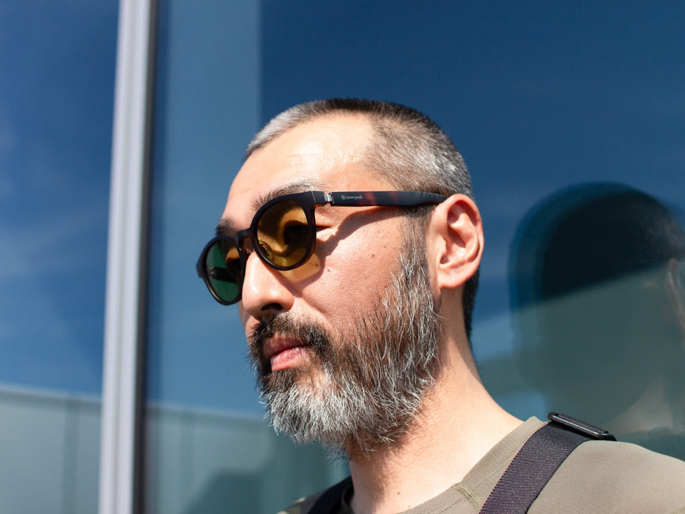 JINS × Snow Peak SUNGLASSES ＋360° Boston Sunglasses Matt Brown Demi