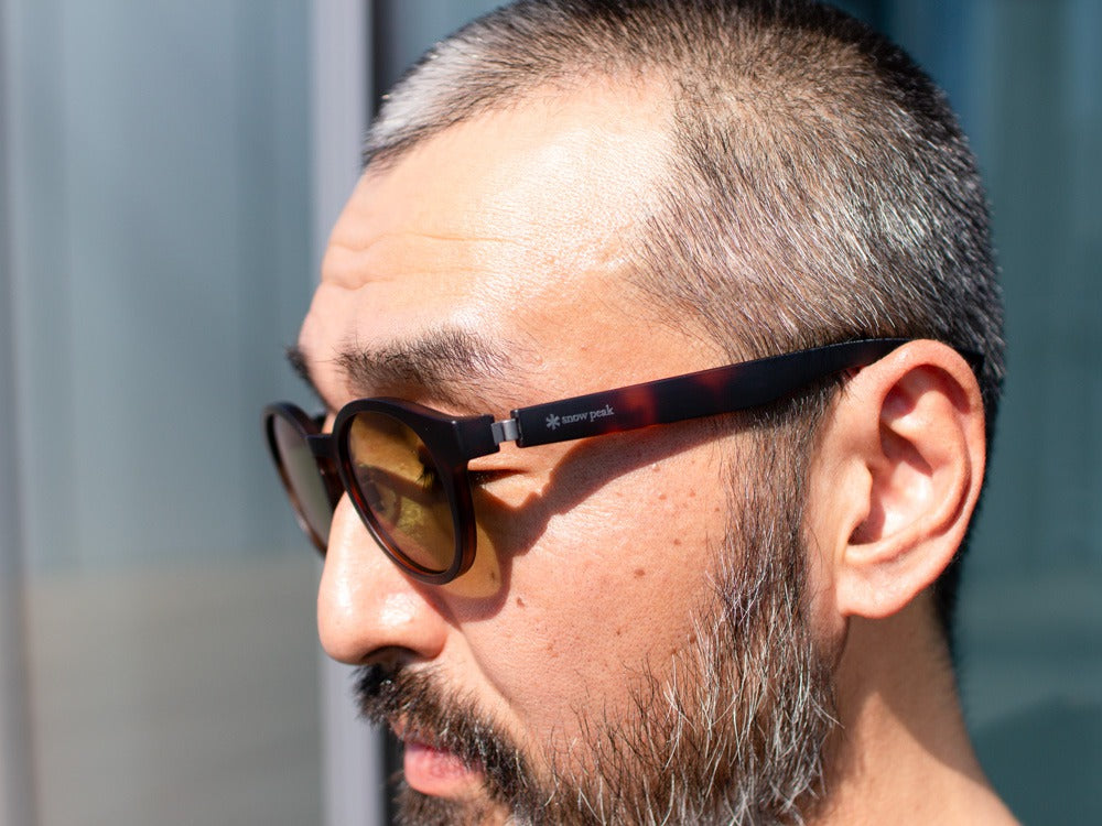 JINS × Snow Peak SUNGLASSES ＋360° Boston Sunglasses Matt Brown Demi