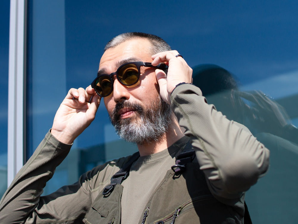 JINS × Snow Peak SUNGLASSES ＋360° Boston Sunglasses Matt Brown Demi