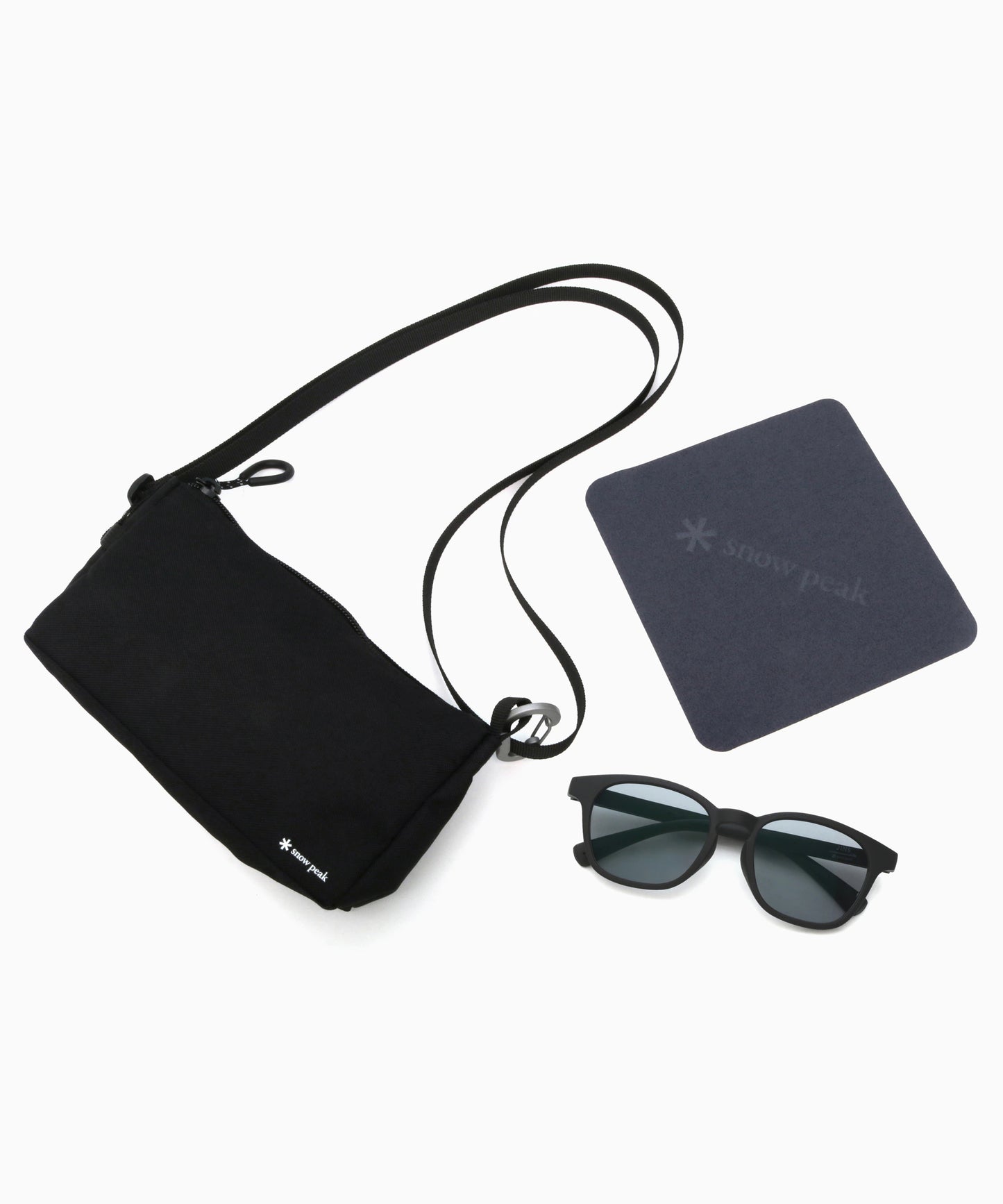 JINS × Snow Peak Rubber SUNGLASSES Black