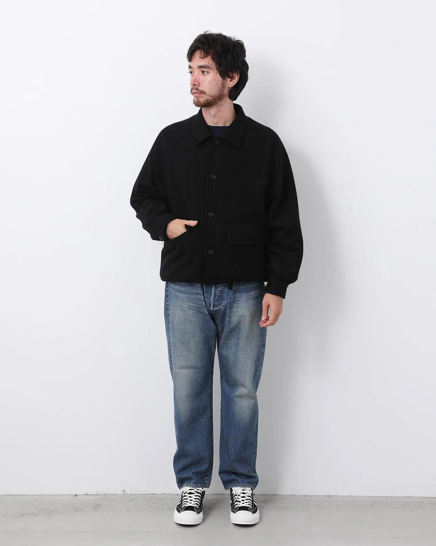 A.PRESSE Washed Denim Pants E Bleach