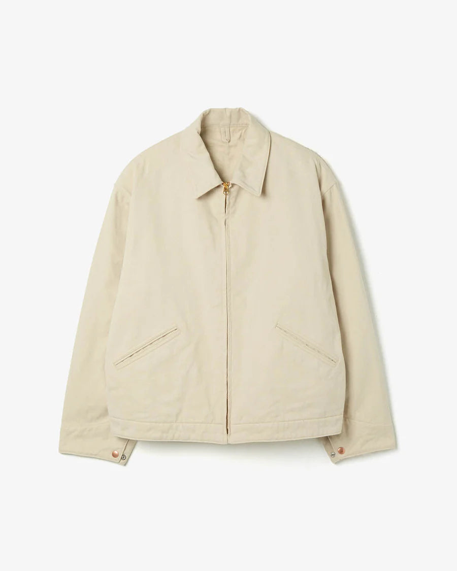 COMOLI Cotton Twill Zip Short Jacket