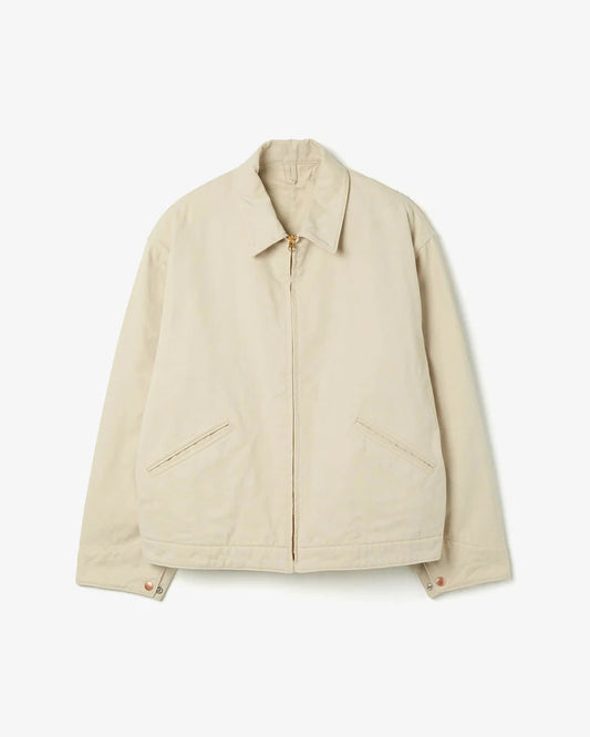 COMOLI Cotton Twill Zip Short Jacket