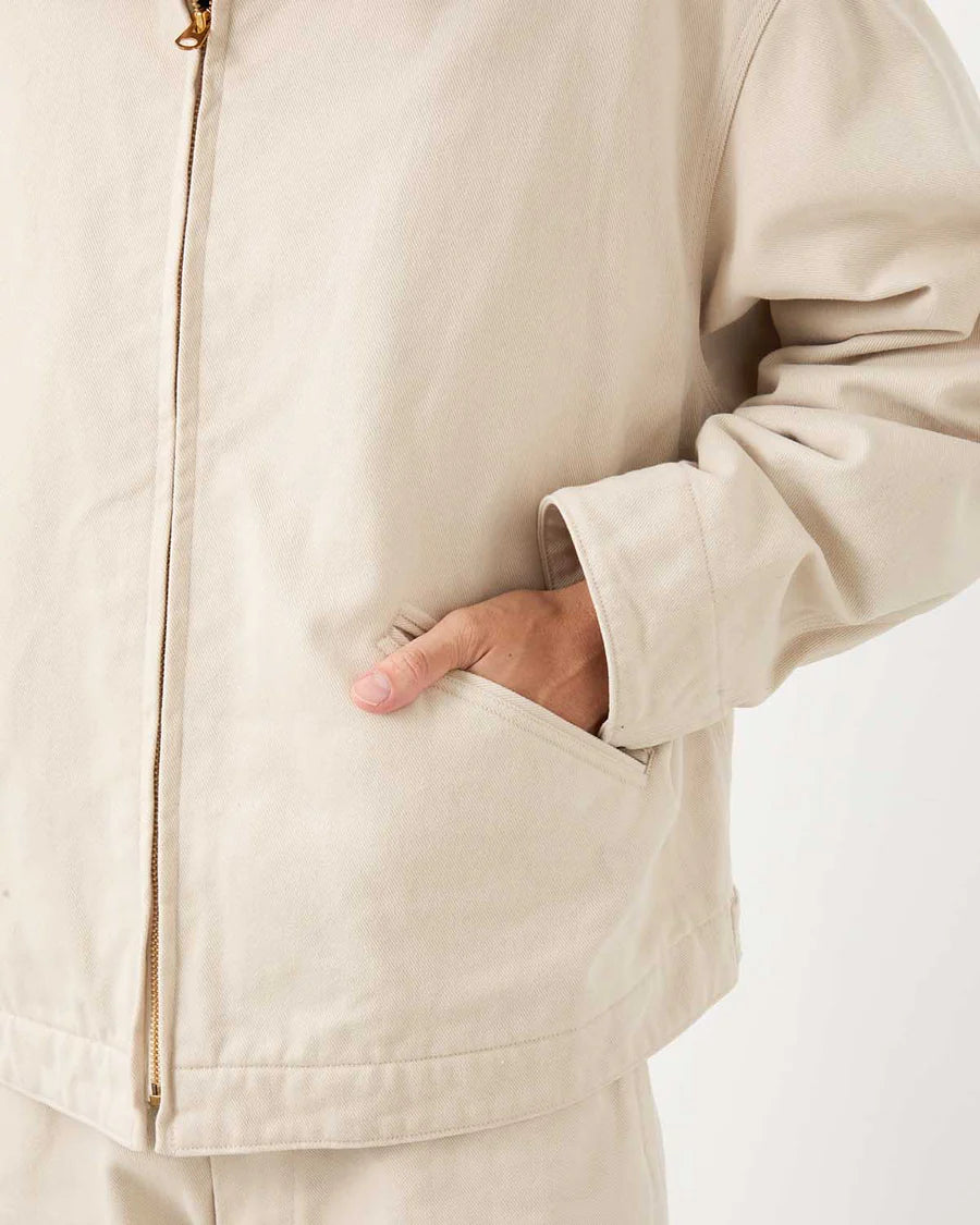 COMOLI Cotton Twill Zip Short Jacket