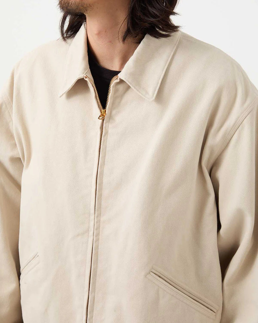 COMOLI Cotton Twill Zip Short Jacket