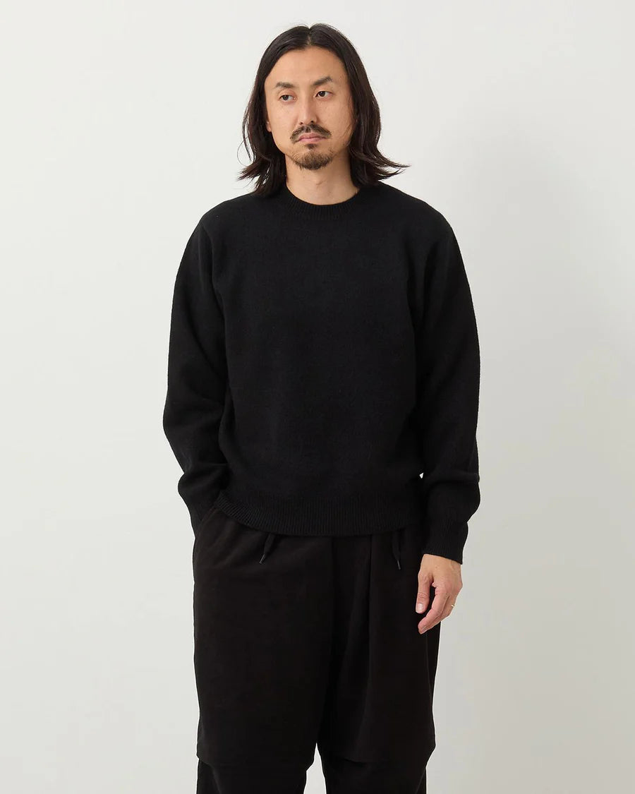 COMOLI Lambswool Crew Neck Knit