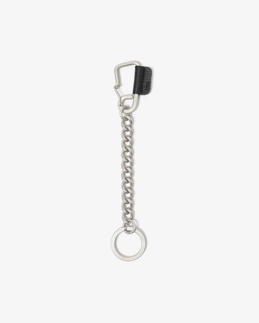 hobo CARABINER CHAIN KEY RING MATTE BRASS with SHRINK COW LEATHER