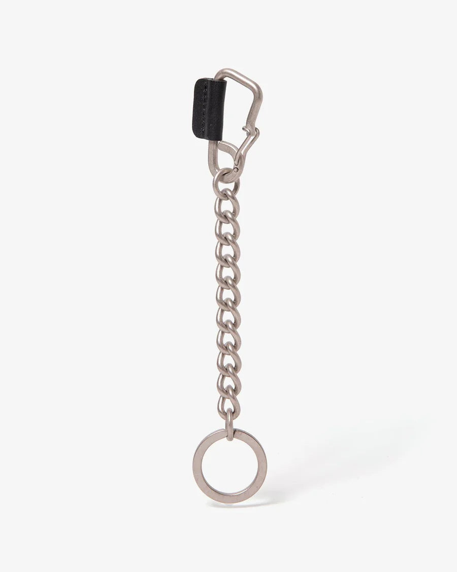 hobo CARABINER CHAIN KEY RING with HORSE LEATHER