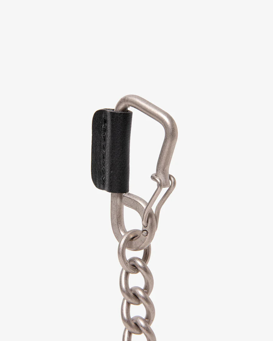 hobo CARABINER CHAIN KEY RING with HORSE LEATHER