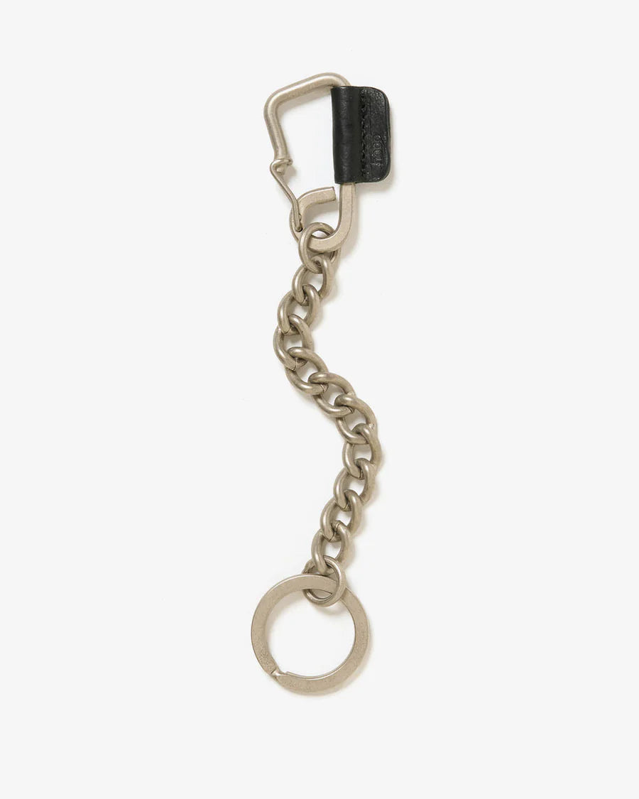 hobo CARABINER CHAIN KEY RING with HORSE LEATHER