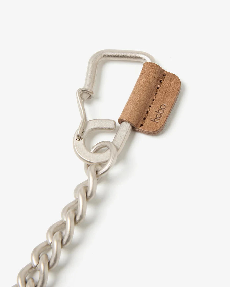 hobo CARABINER CHAIN KEY RING with HORSE LEATHER