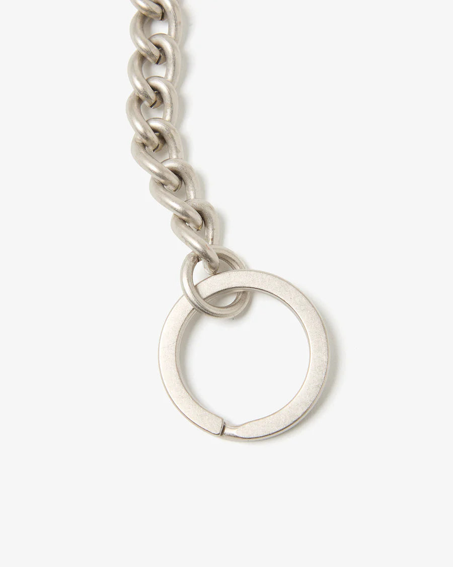 hobo CARABINER CHAIN KEY RING with HORSE LEATHER