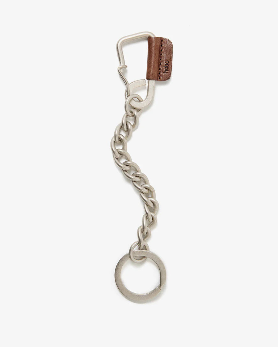 hobo CARABINER CHAIN KEY RING with HORSE LEATHER