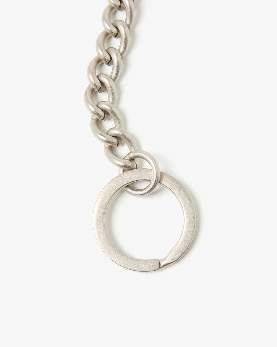 hobo CARABINER CHAIN KEY RING with HORSE LEATHER