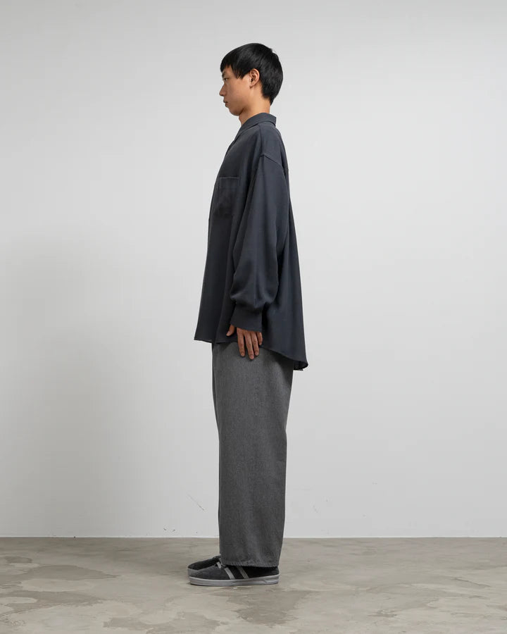 Graphpaper Viscose Wool Viyella Oversized Regular Collar Shirts