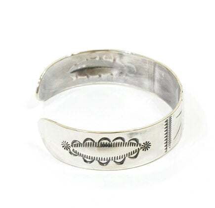 NORTH WORKS Stamped 900Silver Cuff Bracelet W-002