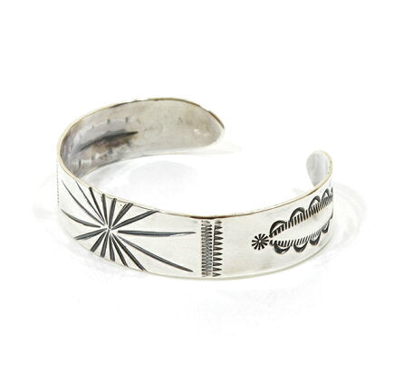 NORTH WORKS Stamped 900Silver Cuff Bracelet W-002