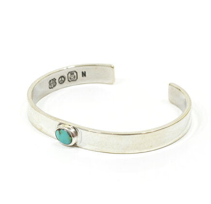 NORTH WORKS Narrow Circle Turquoise Bangle W-018