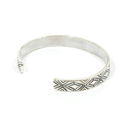 NORTH WORKS 900Silver Stamp Cuff W-038