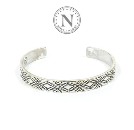 NORTH WORKS 900Silver Stamp Cuff W-038