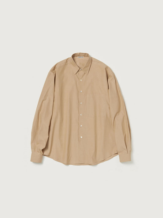 AURALEE WASHED FINX TWILL BIG SHIRT