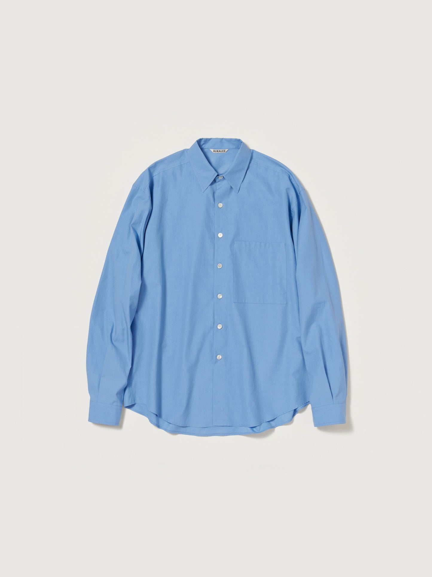 AURALEE WASHED FINX TWILL BIG SHIRT