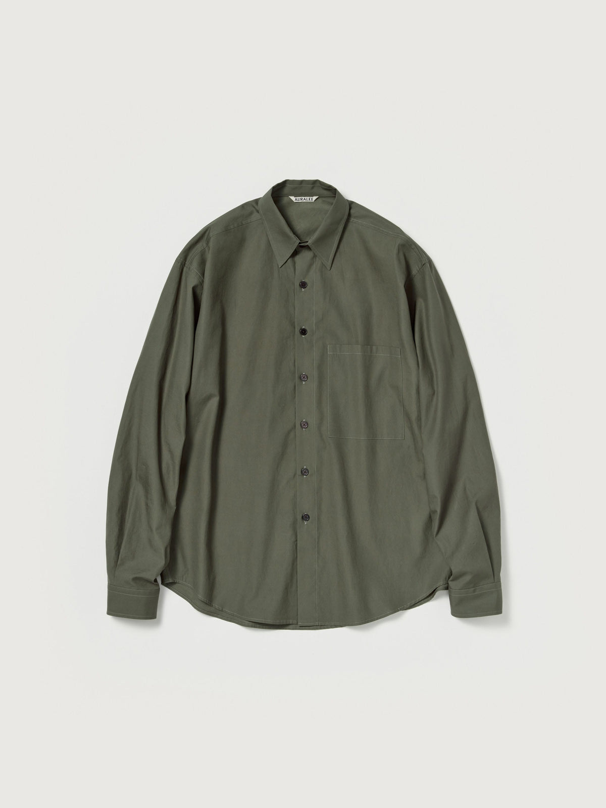 AURALEE WASHED FINX TWILL BIG SHIRT