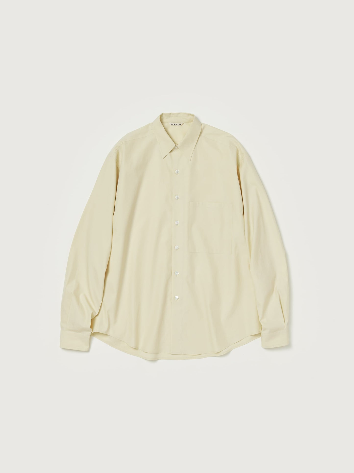 AURALEE WASHED FINX TWILL BIG SHIRT