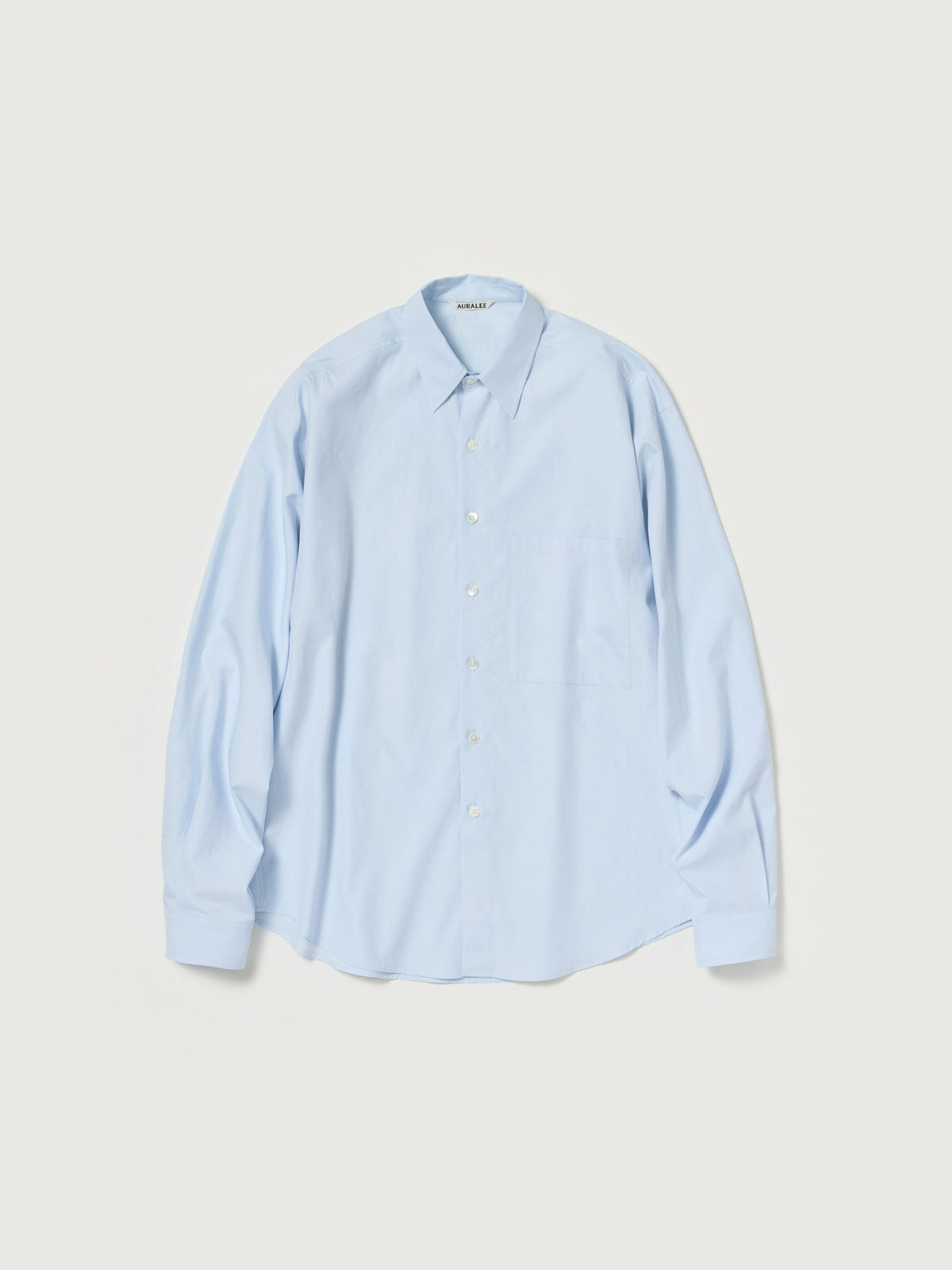 AURALEE WASHED FINX TWILL BIG SHIRT