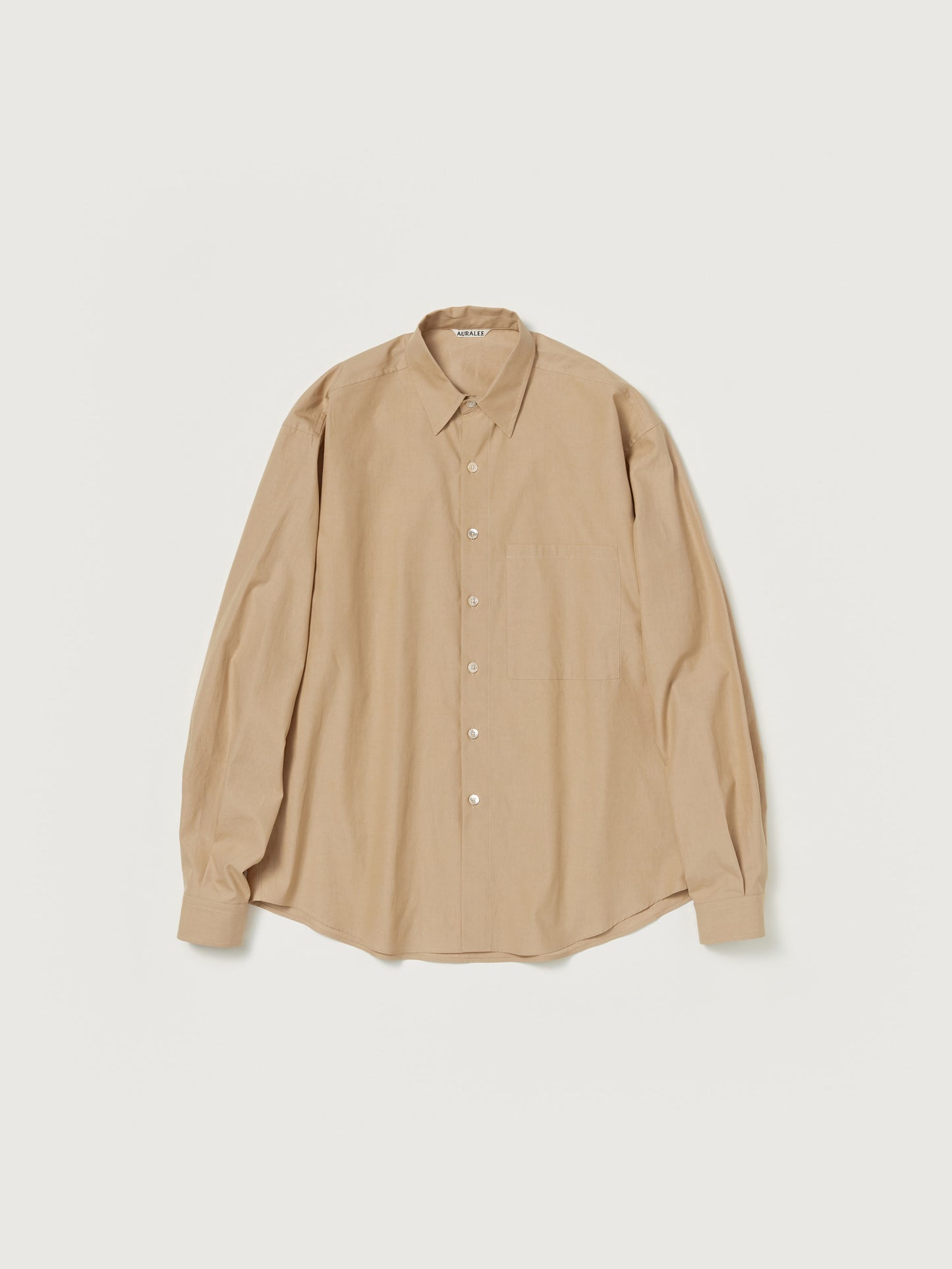 AURALEE WASHED FINX TWILL BIG SHIRT