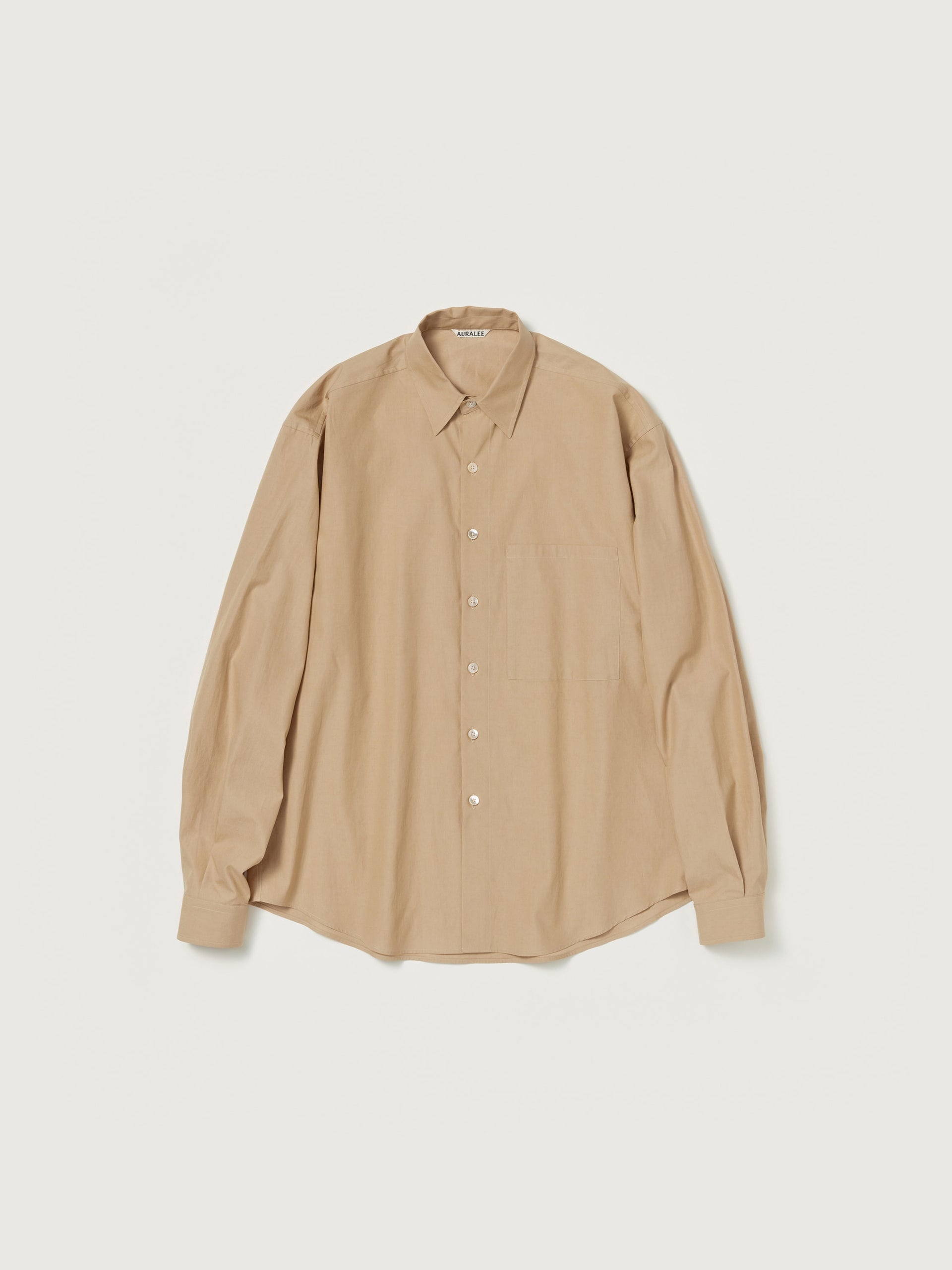 AURALEE WASHED FINX TWILL BIG SHIRT – unexpected store 