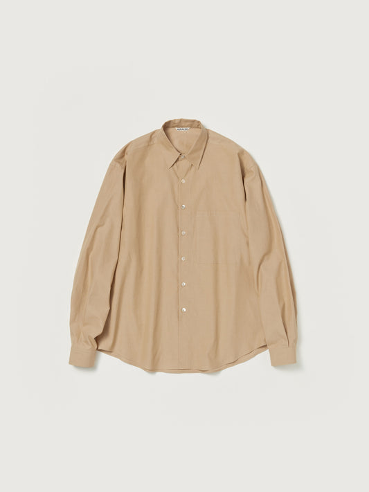 AURALEE WASHED FINX TWILL BIG SHIRT