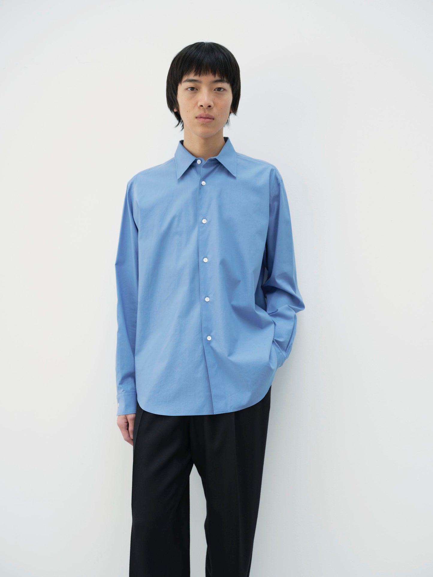 AURALEE WASHED FINX TWILL SHIRT