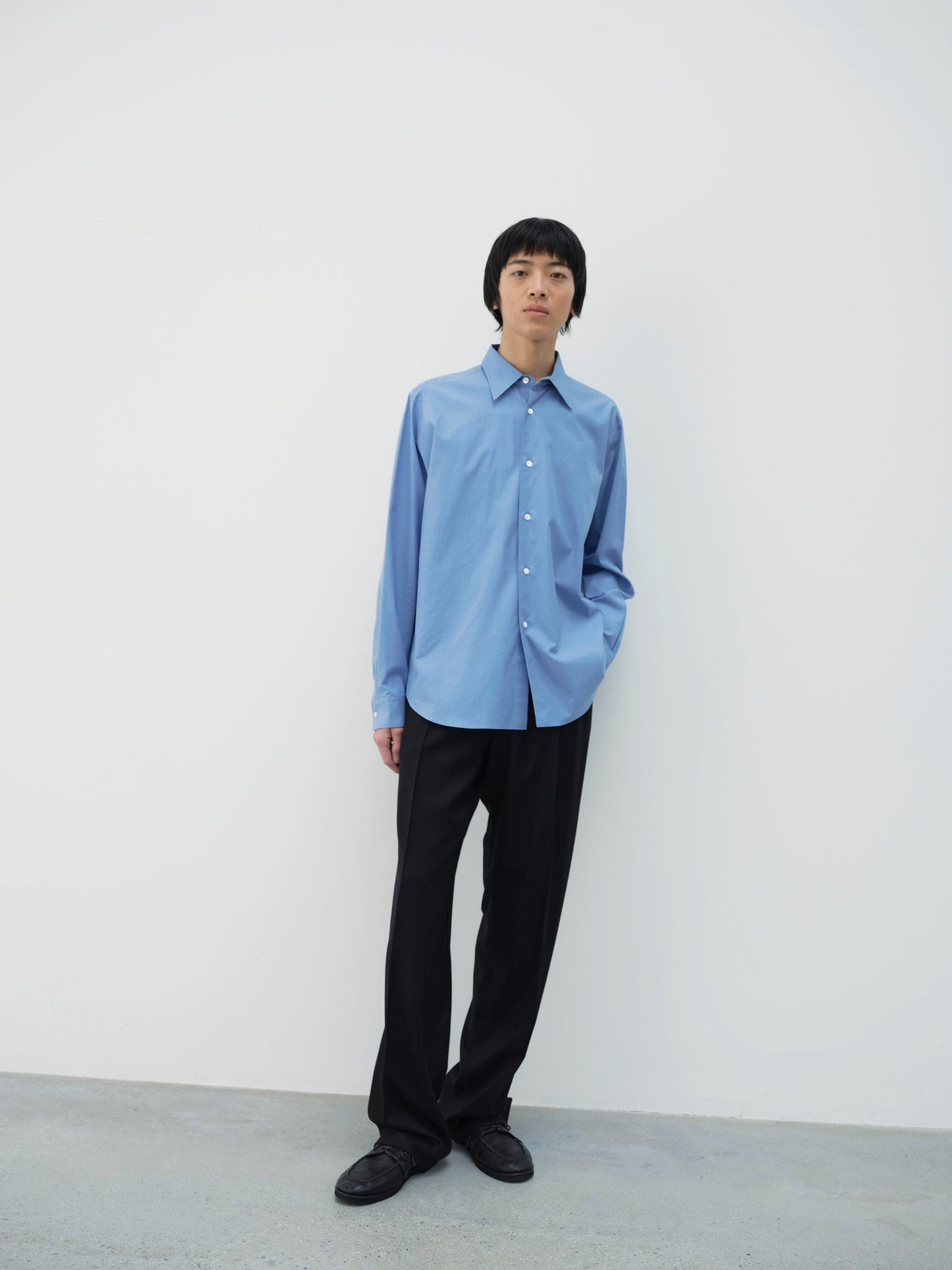 AURALEE WASHED FINX TWILL SHIRT