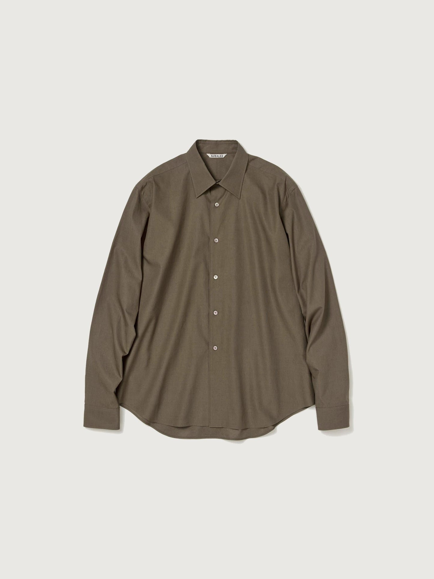 AURALEE WASHED FINX TWILL SHIRT