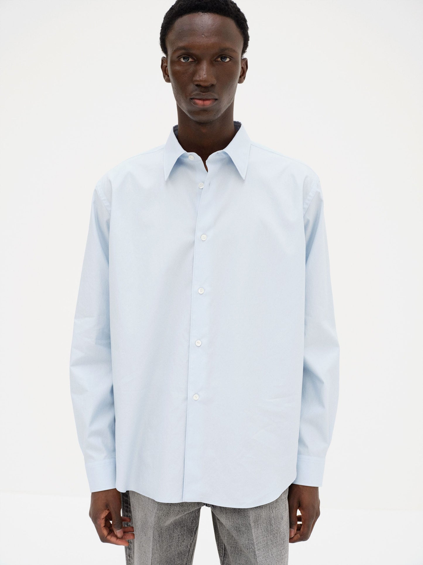 AURALEE WASHED FINX TWILL SHIRT