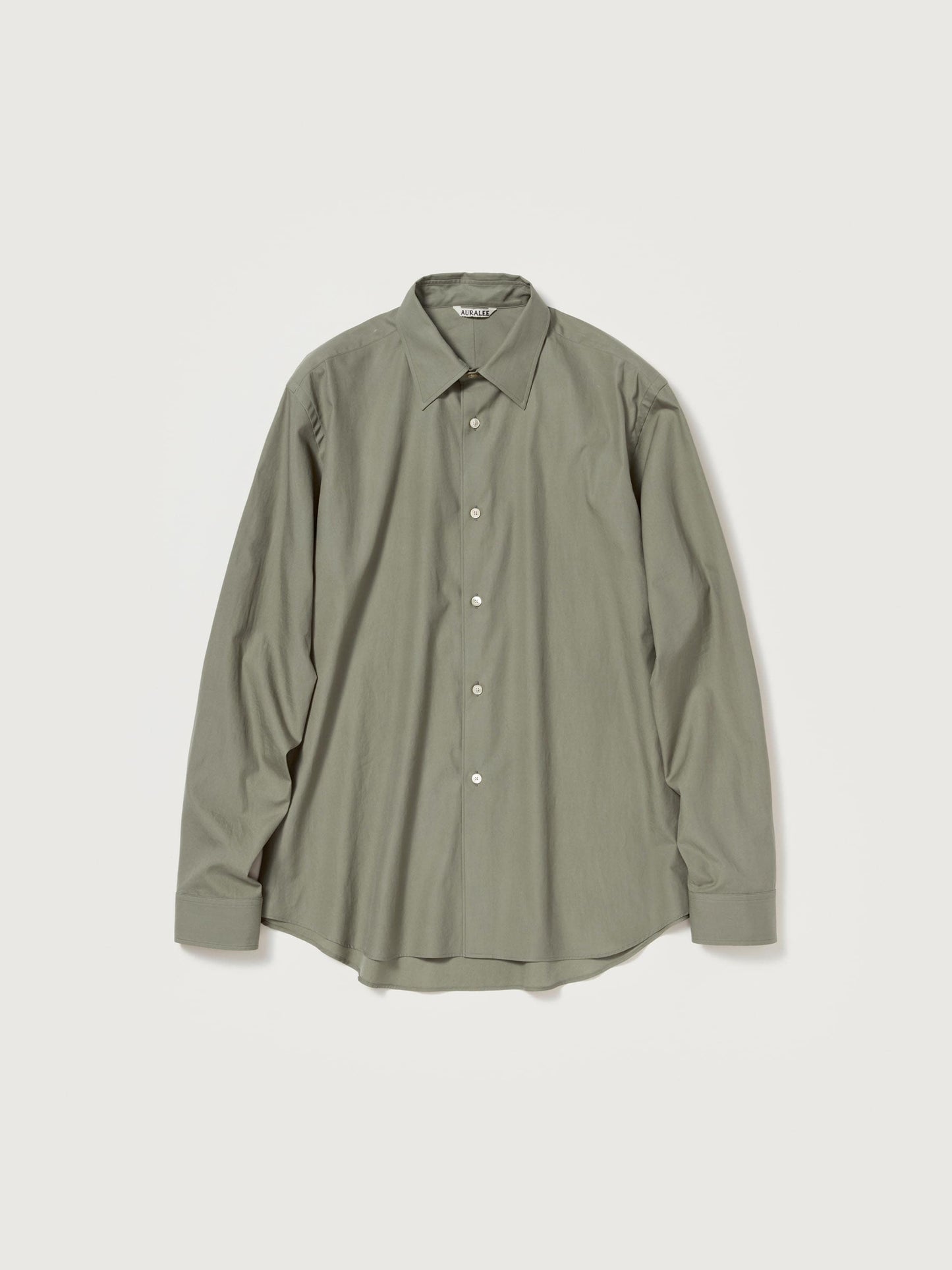 AURALEE WASHED FINX TWILL SHIRT