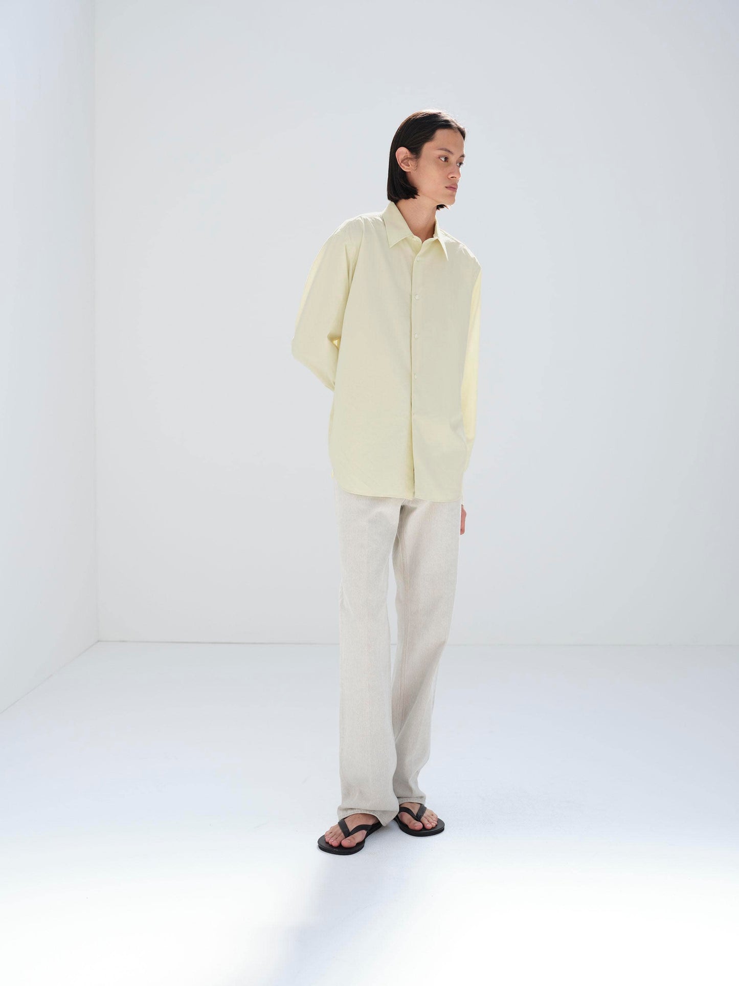 AURALEE WASHED FINX TWILL SHIRT