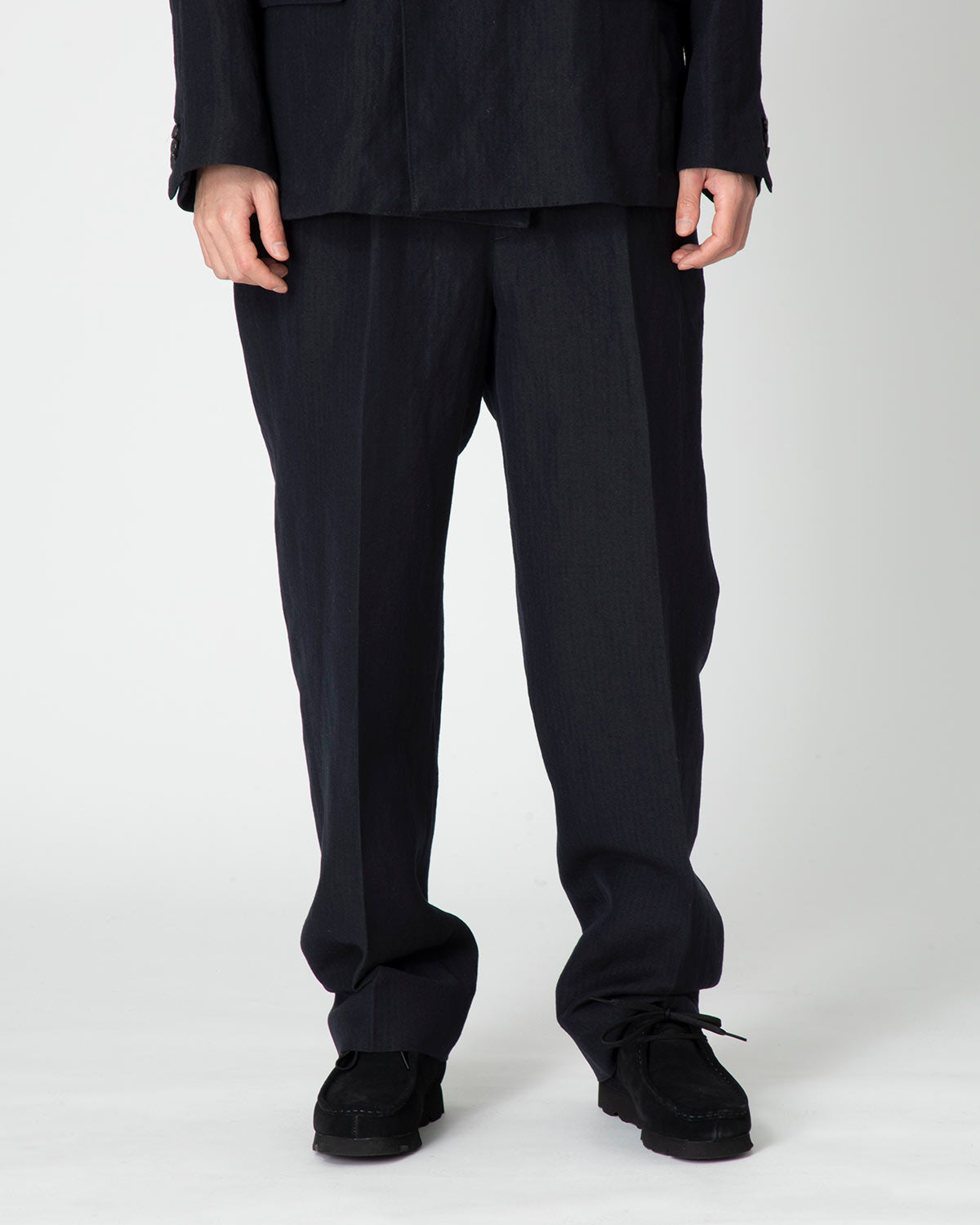 Ame Suiting Wide Leg Trouser Black