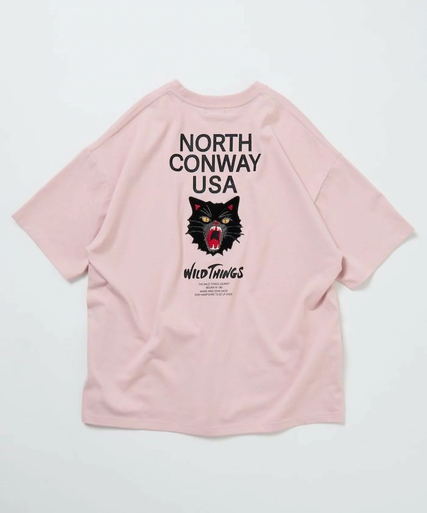 WILD THINGS × FREAK'S STORE Big Silhouette Wildcat T-shirt