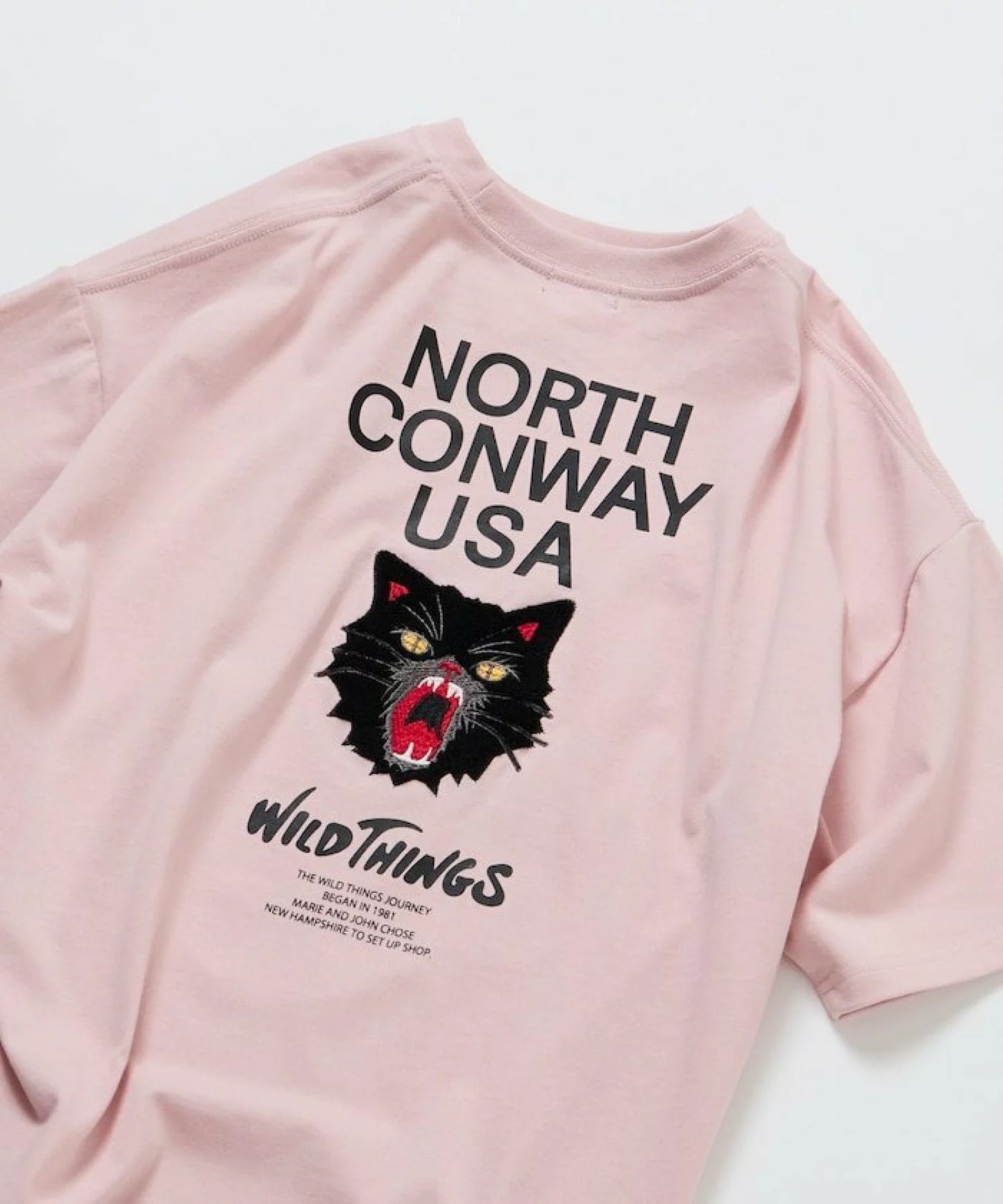 WILD THINGS × FREAK'S STORE Big Silhouette Wildcat T-shirt