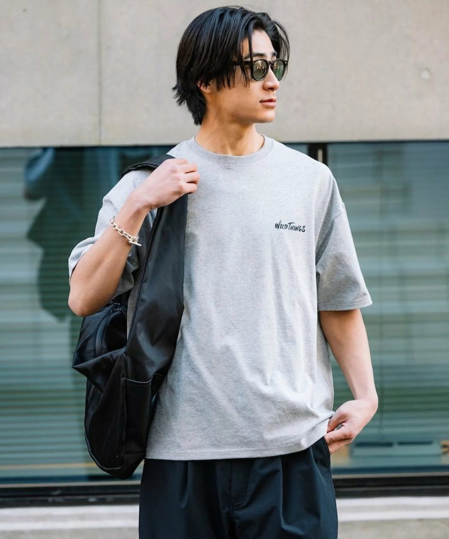 WILD THINGS × FREAK'S STORE Big Silhouette Wildcat T-shirt