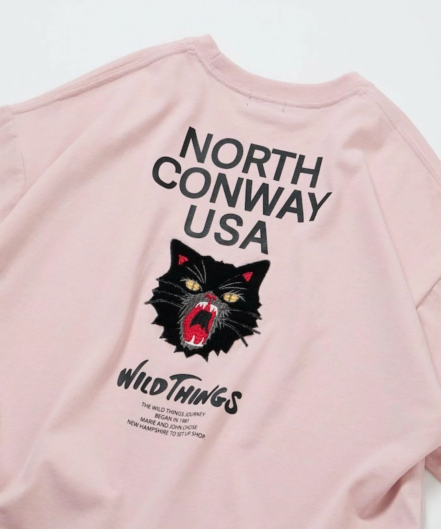 WILD THINGS × FREAK'S STORE Big Silhouette Wildcat T-shirt