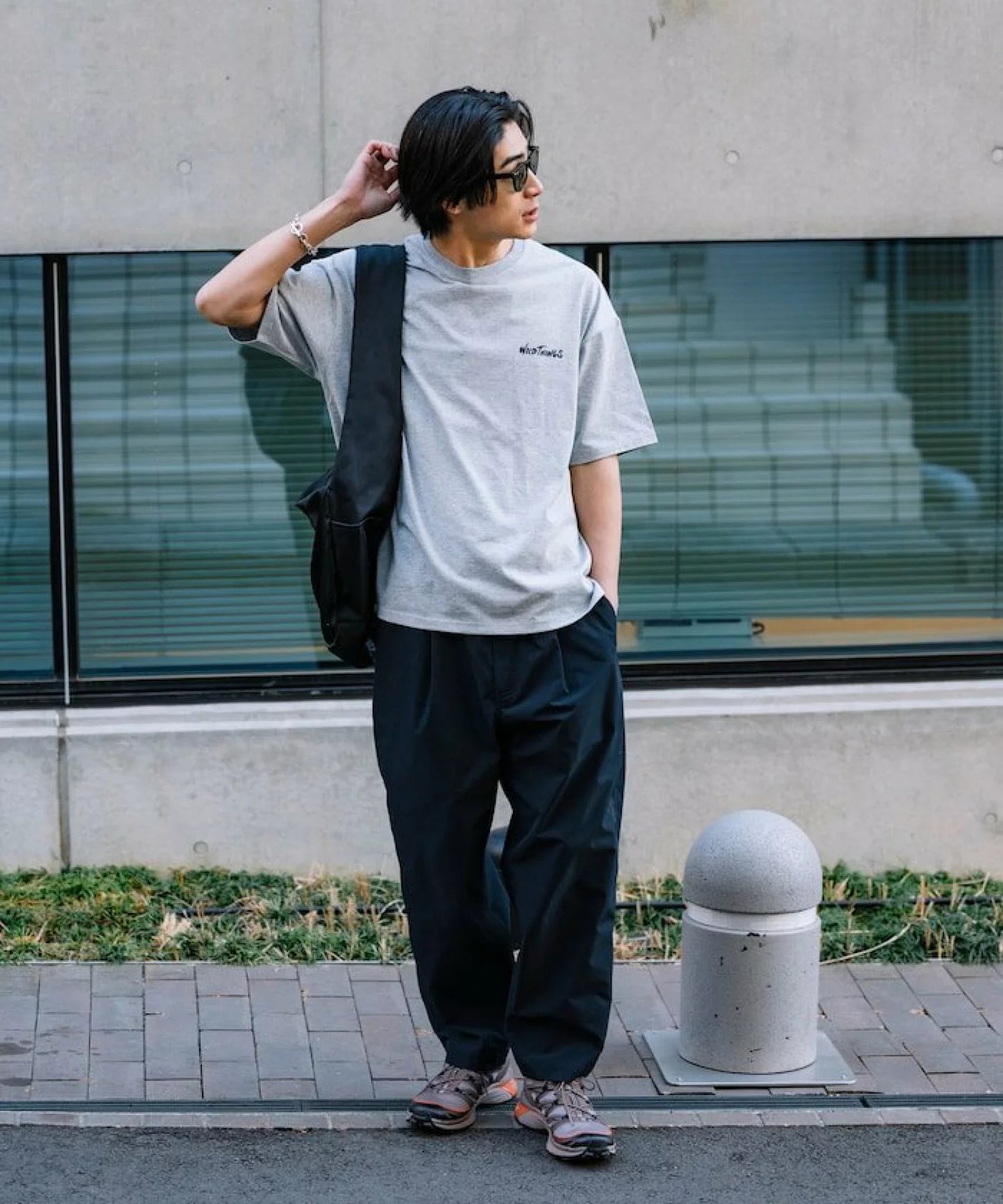 WILD THINGS × FREAK'S STORE Big Silhouette Wildcat T-shirt