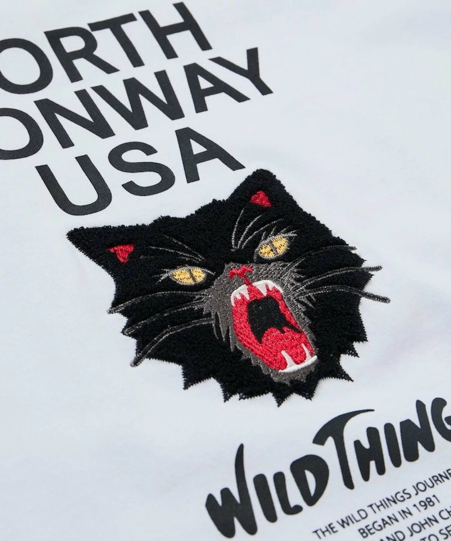 WILD THINGS × FREAK'S STORE Big Silhouette Wildcat T-shirt