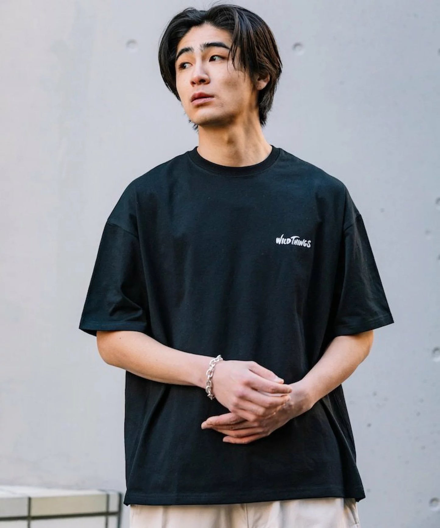WILD THINGS × FREAK'S STORE Big Silhouette Wildcat T-shirt