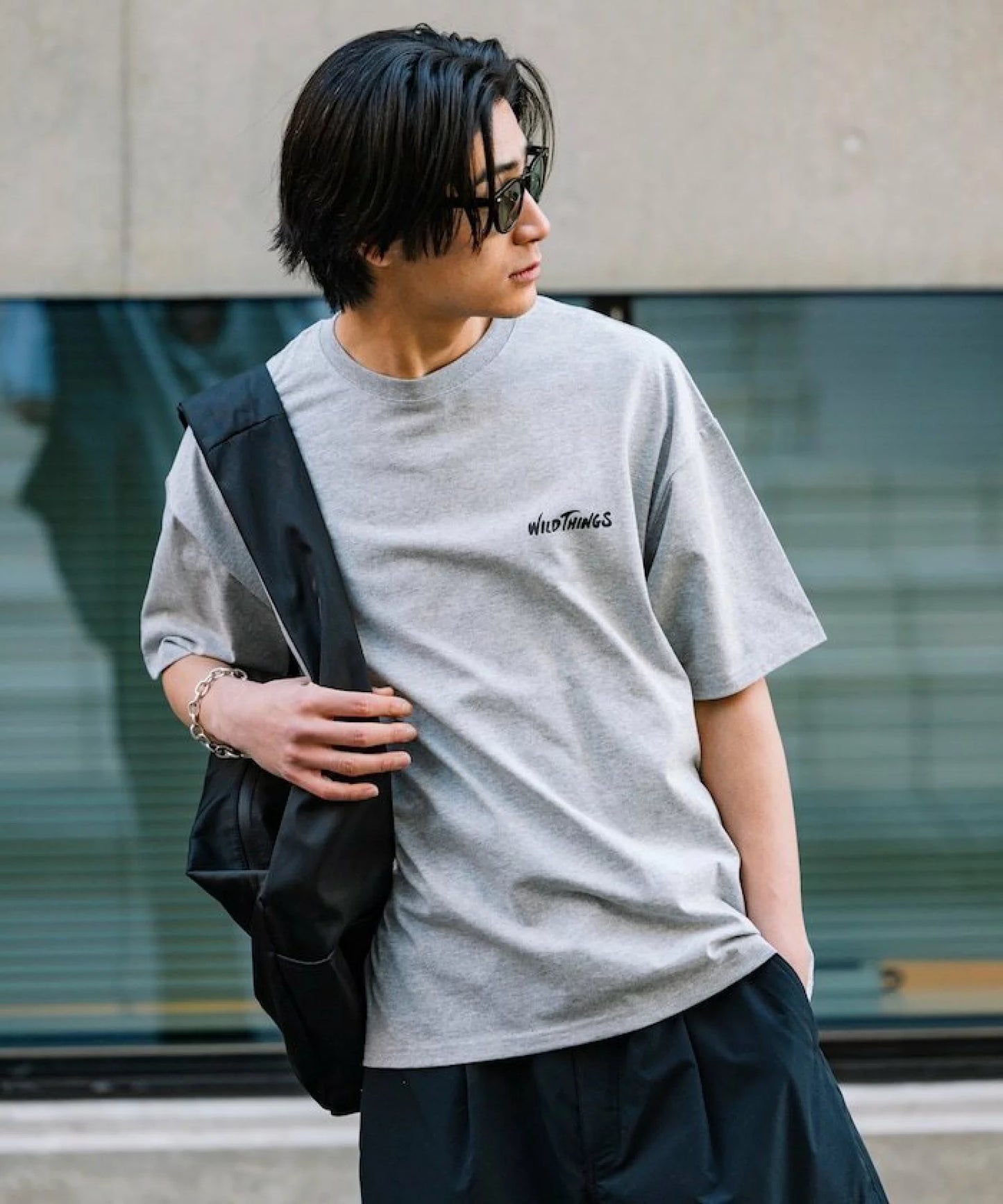 WILD THINGS × FREAK'S STORE Big Silhouette Wildcat T-shirt