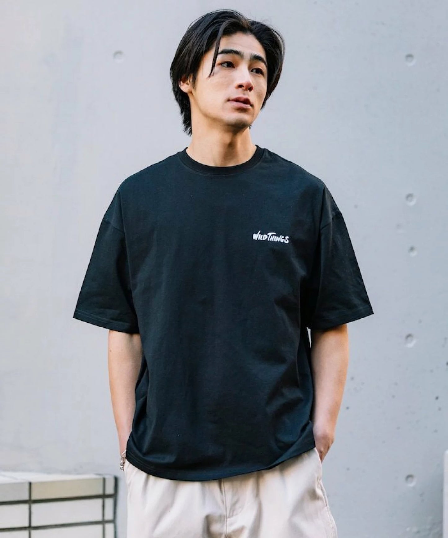 WILD THINGS × FREAK'S STORE Big Silhouette Wildcat T-shirt