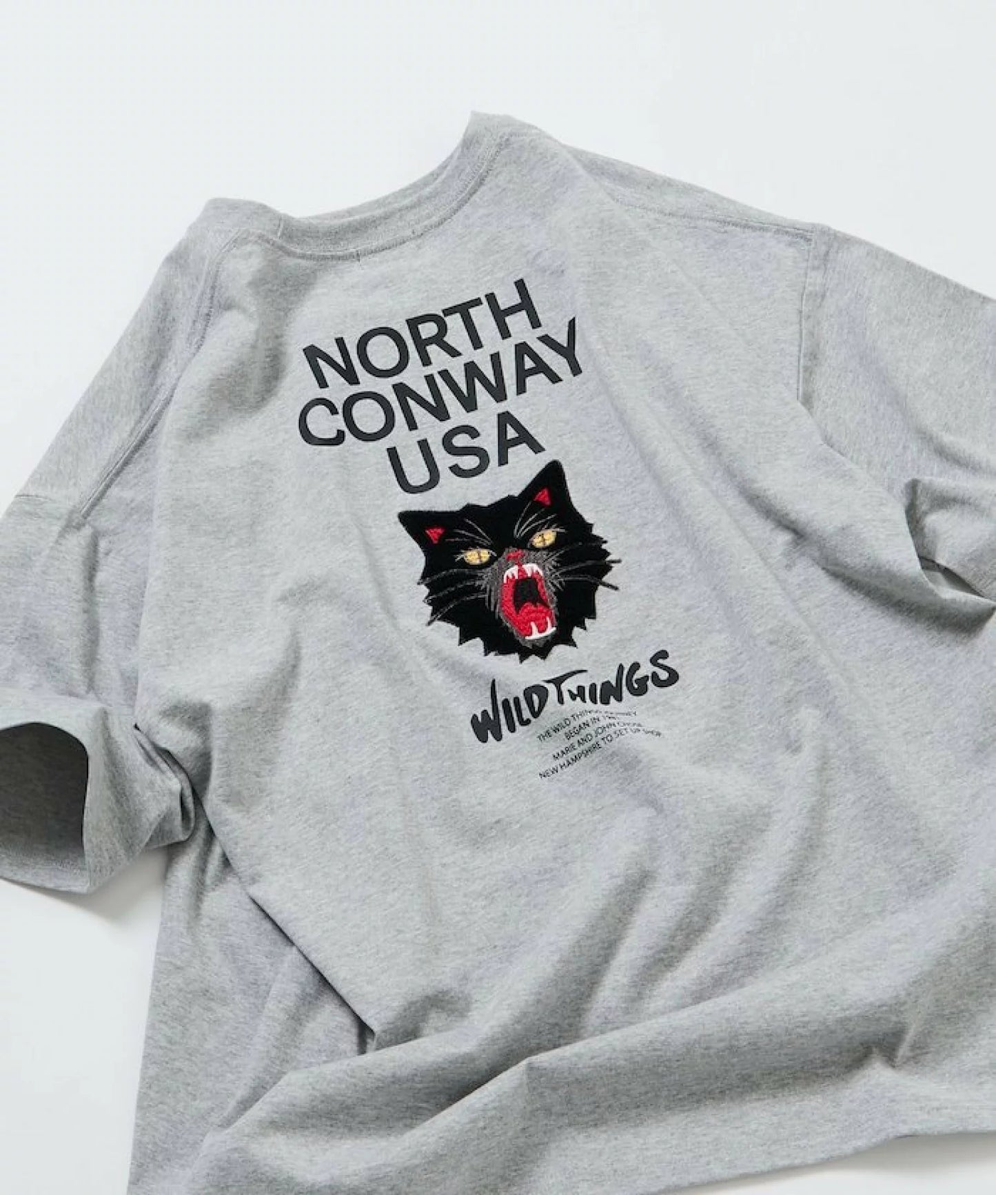 WILD THINGS × FREAK'S STORE Big Silhouette Wildcat T-shirt