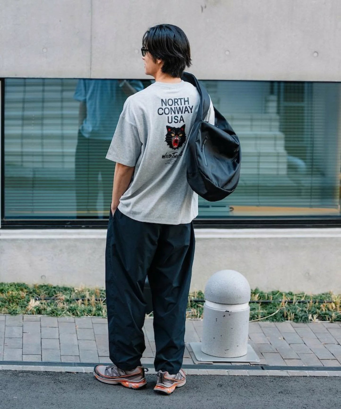 WILD THINGS × FREAK'S STORE Big Silhouette Wildcat T-shirt